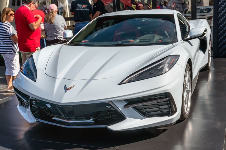 Images captured at the 25th Anniversary National Caravan where the new C8 2020 Corvette Stingray was on display.